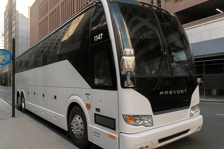 a Spokane Valley Coach Bus Service coach bus