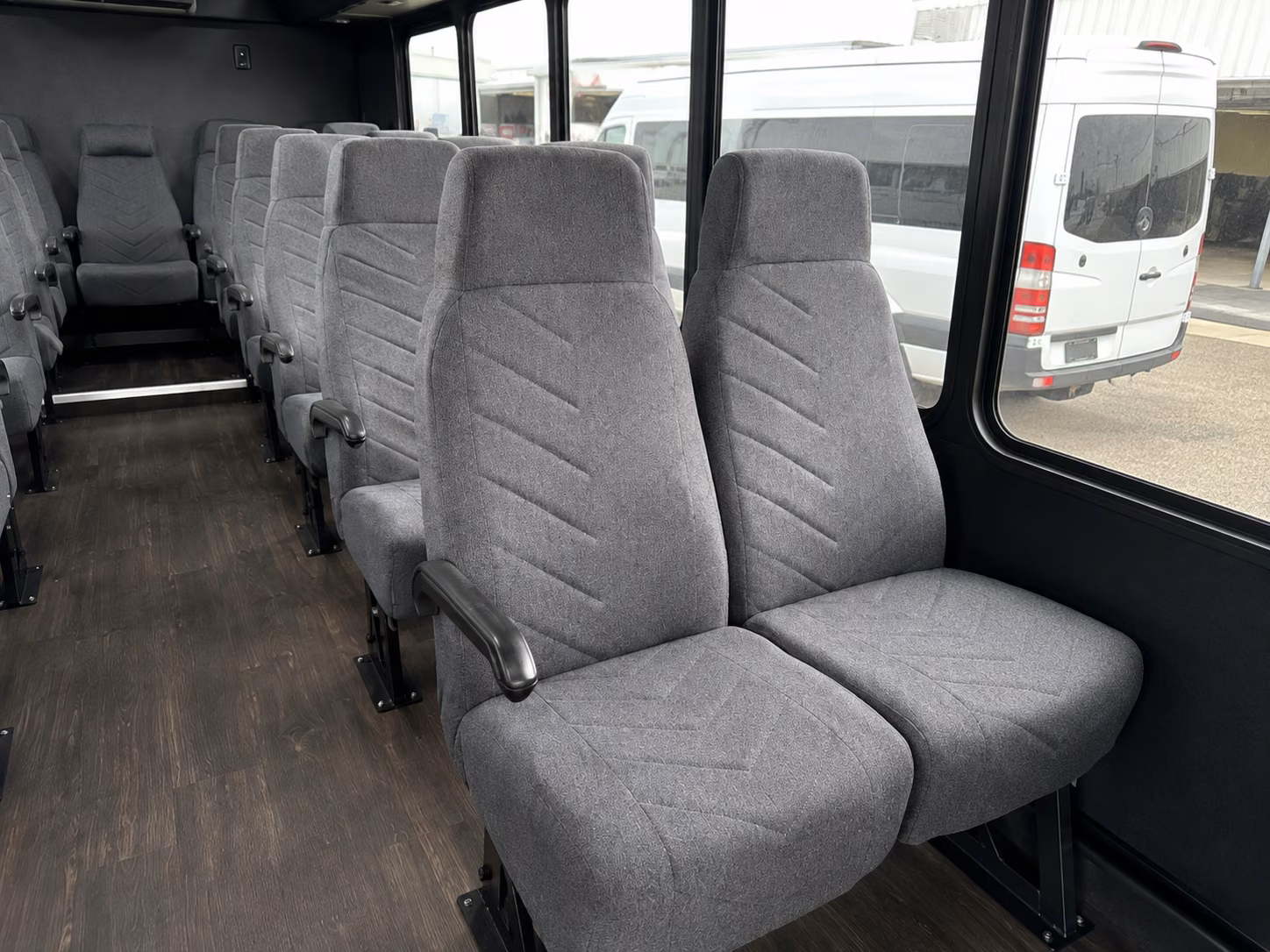 spokane valley 18 passenger minibus inside