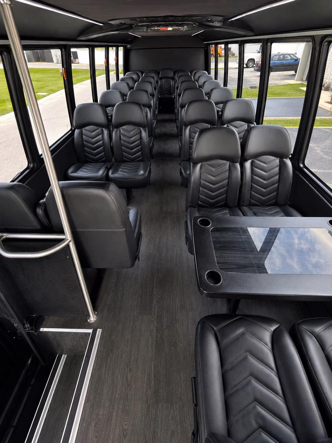 spokane valley 20 passenger minibus inside