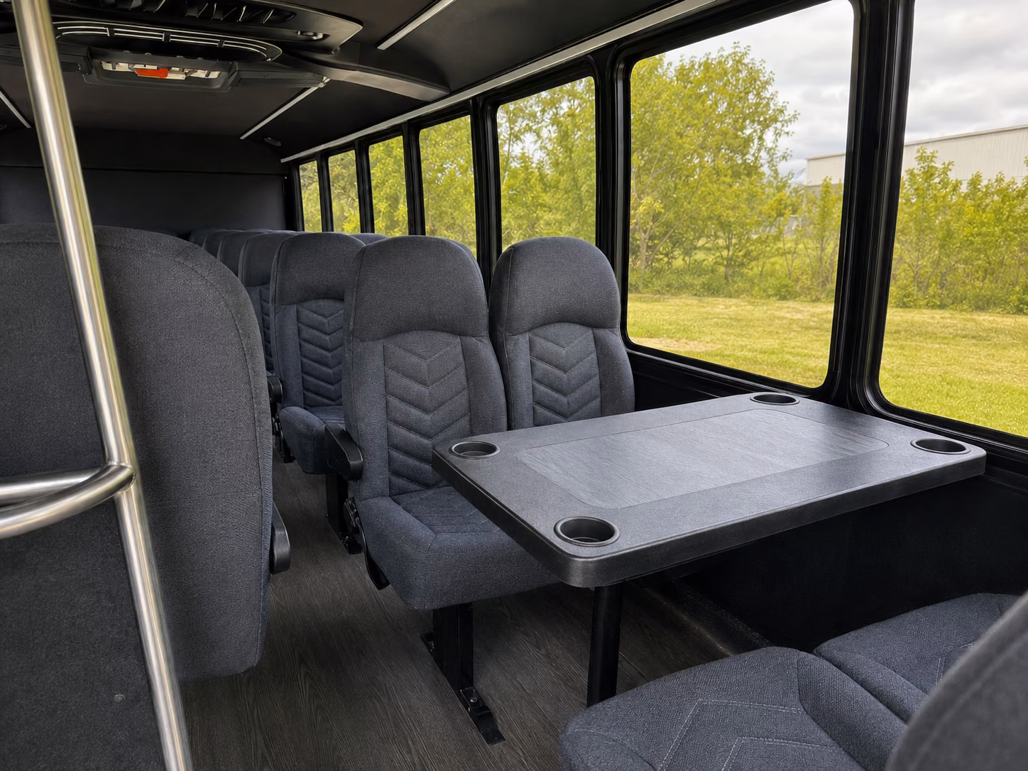 spokane valley 20 passenger minibus interior