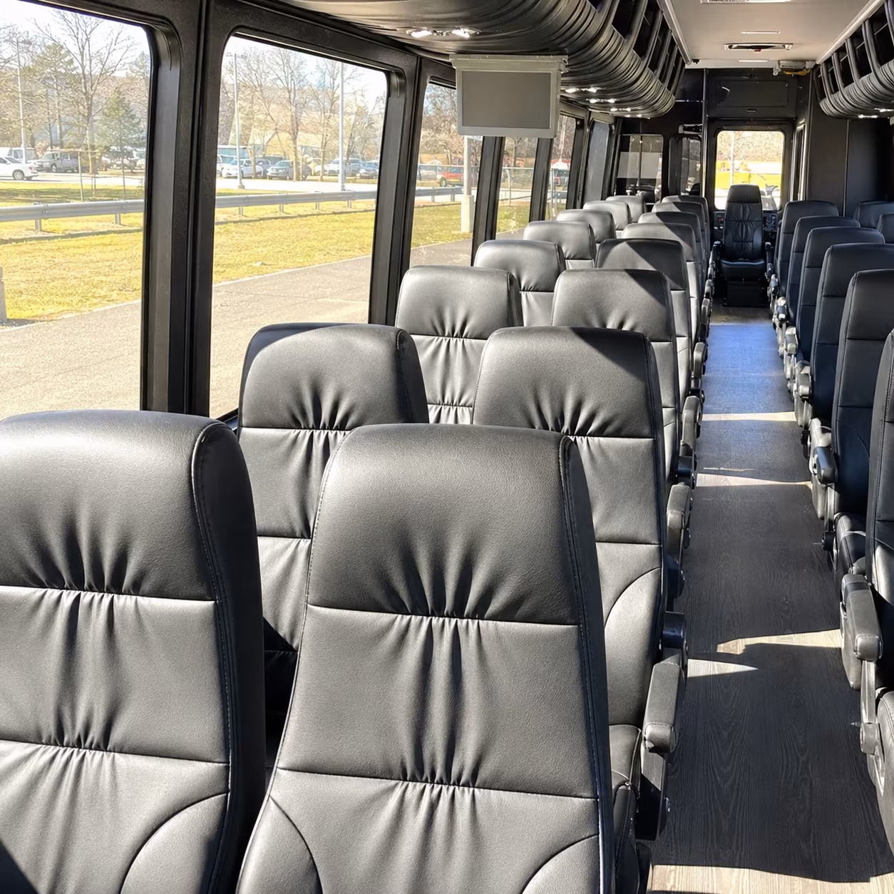 spokane valley 25 passenger minibus interior