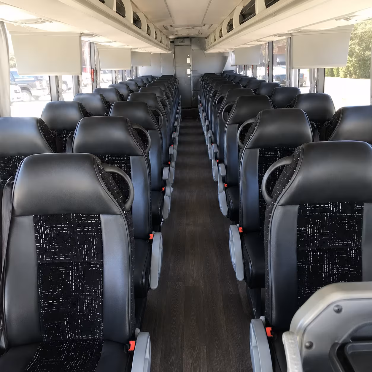 spokane valley 56 passenger charter bus interior