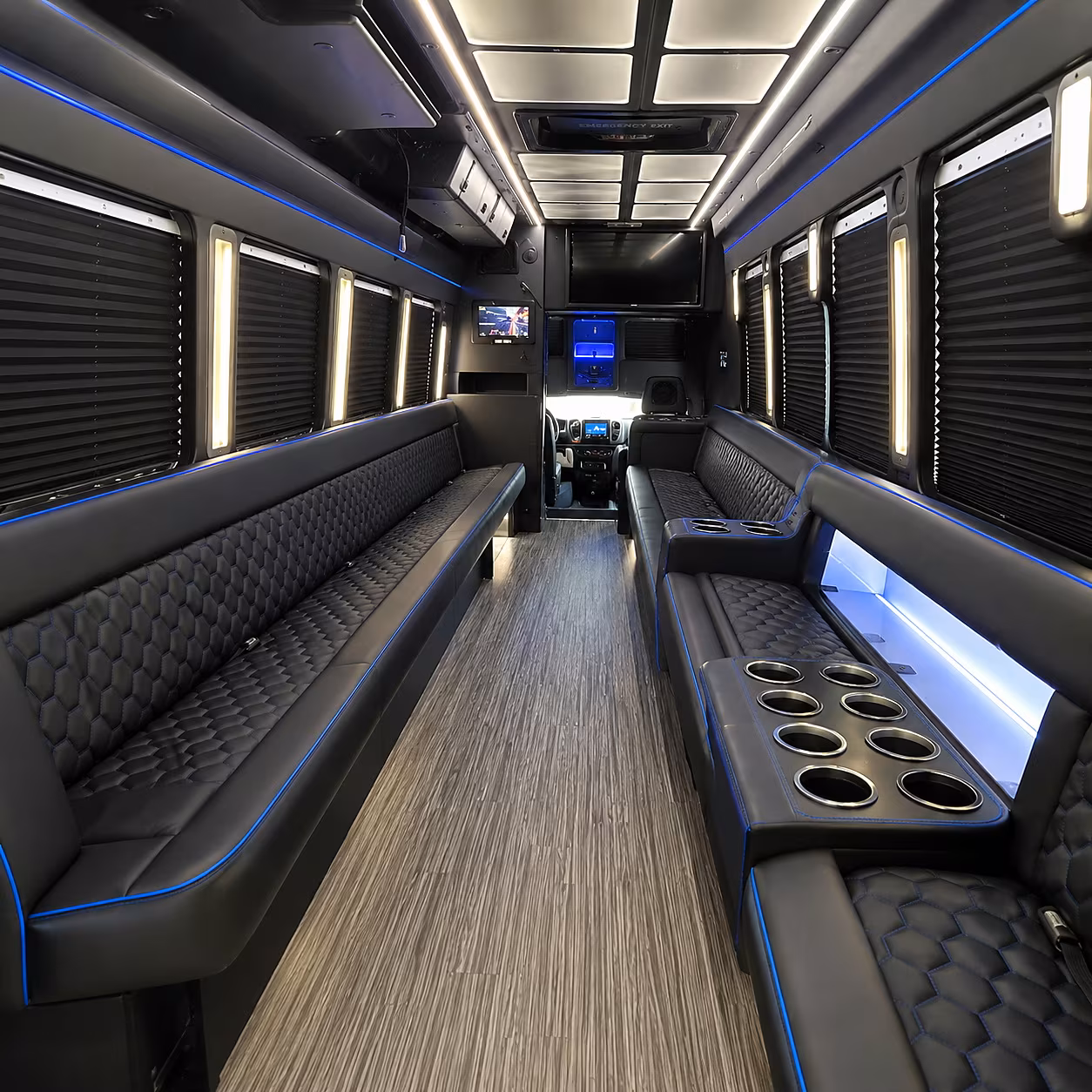 spokane valley party bus inside