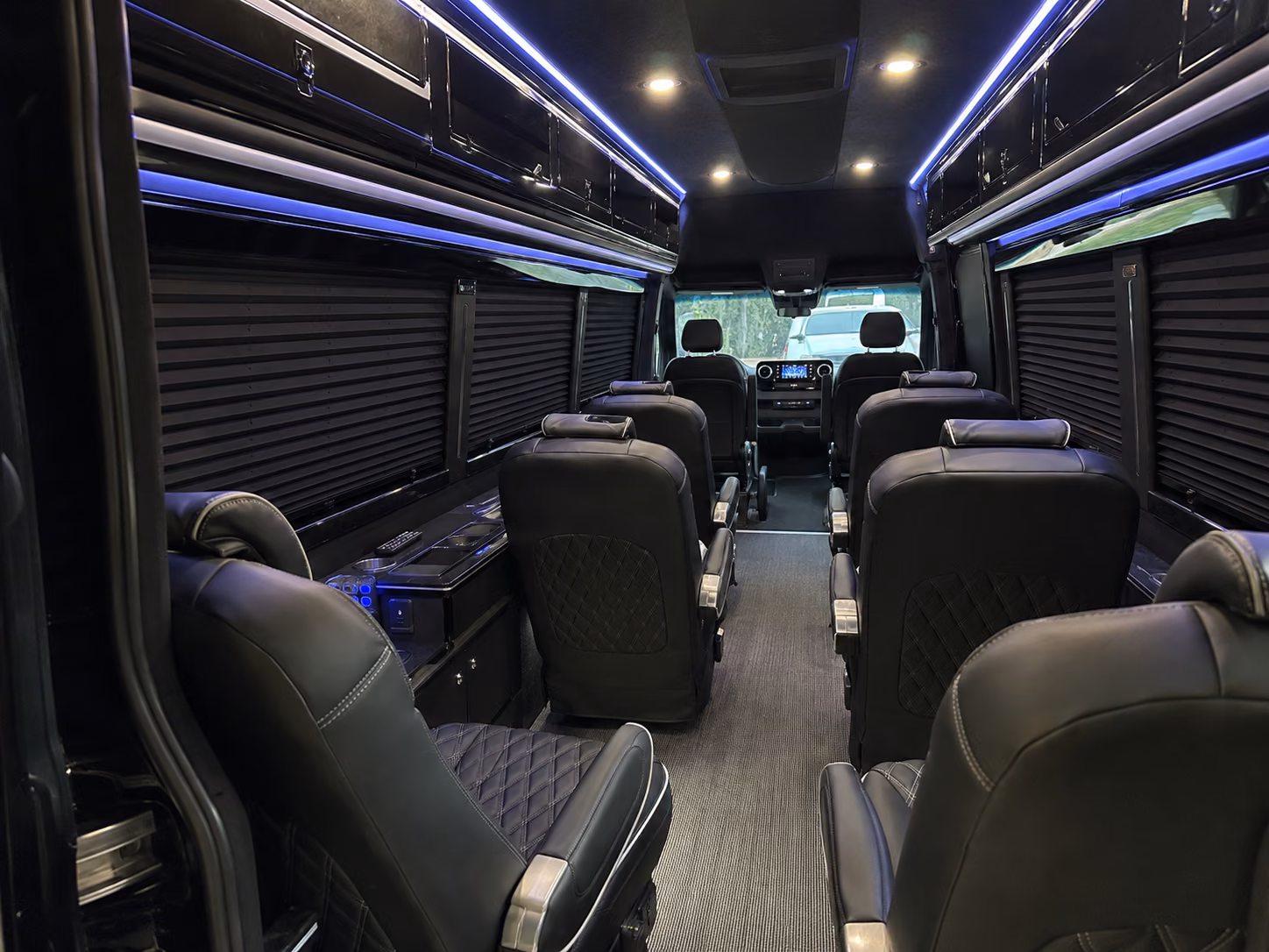 spokane valley sprinter van with driver inside